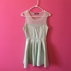 mint green skater dress